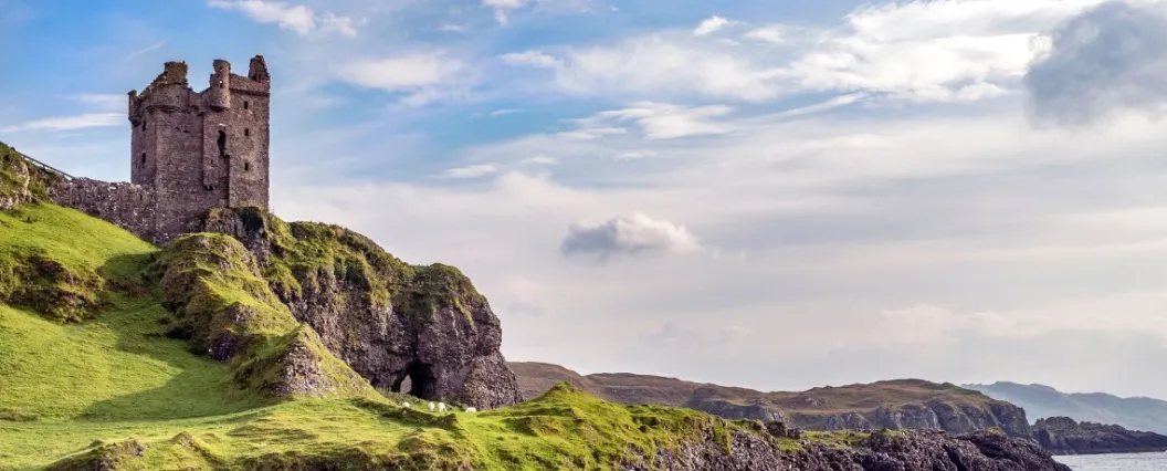 A picture of the Scottish highlands